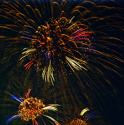 Independence Day fireworks  above Seattle's Lake Union, July 2017