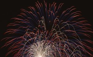 Independence Day fireworks over Seattle's Lake Union