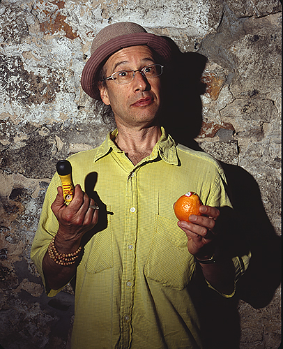 Clown Moshe Cohen at the memorial service for Bruce (U. Utah) Phillips