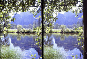 Merced River with Bridalveil Fall in the background